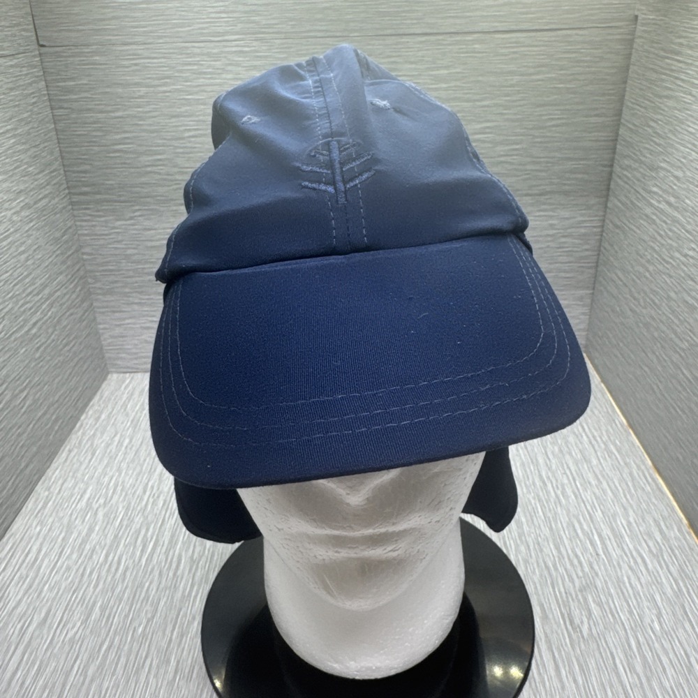 Coolibar UPF 50+ Sun Hat Navy Adjustable Cap Small Medium Lightweight